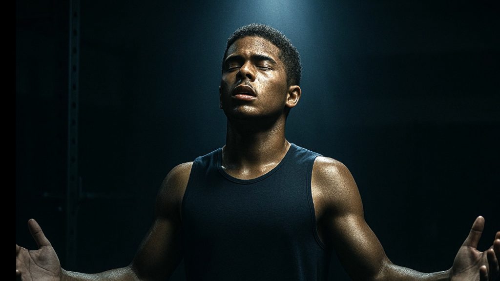 Athlete in Gods light.