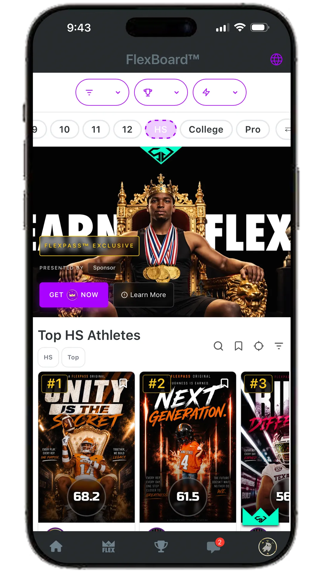 FlexBoard™ app preview
