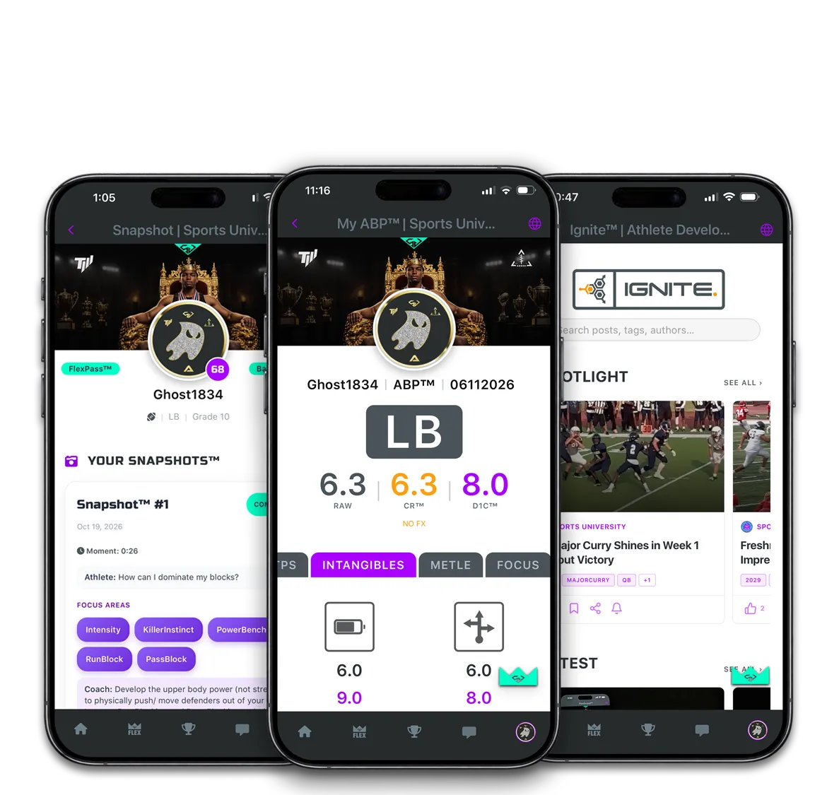 TurnUp in the Sports University app: Snapshot, ABP, and Ignite